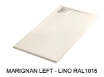Receveur de douche, sur mesure : Largeur 100 à 300 cm x l. 70 à 150 cm. Bac à douche en résine Akrytan® anti glissant, finition misse, 10 couleurs, Livraison offerte et rapide